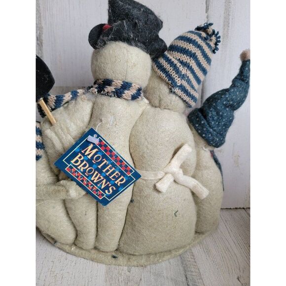 Mother Brown's snowman family fall figure home decor glitter - Picture 8 of 12